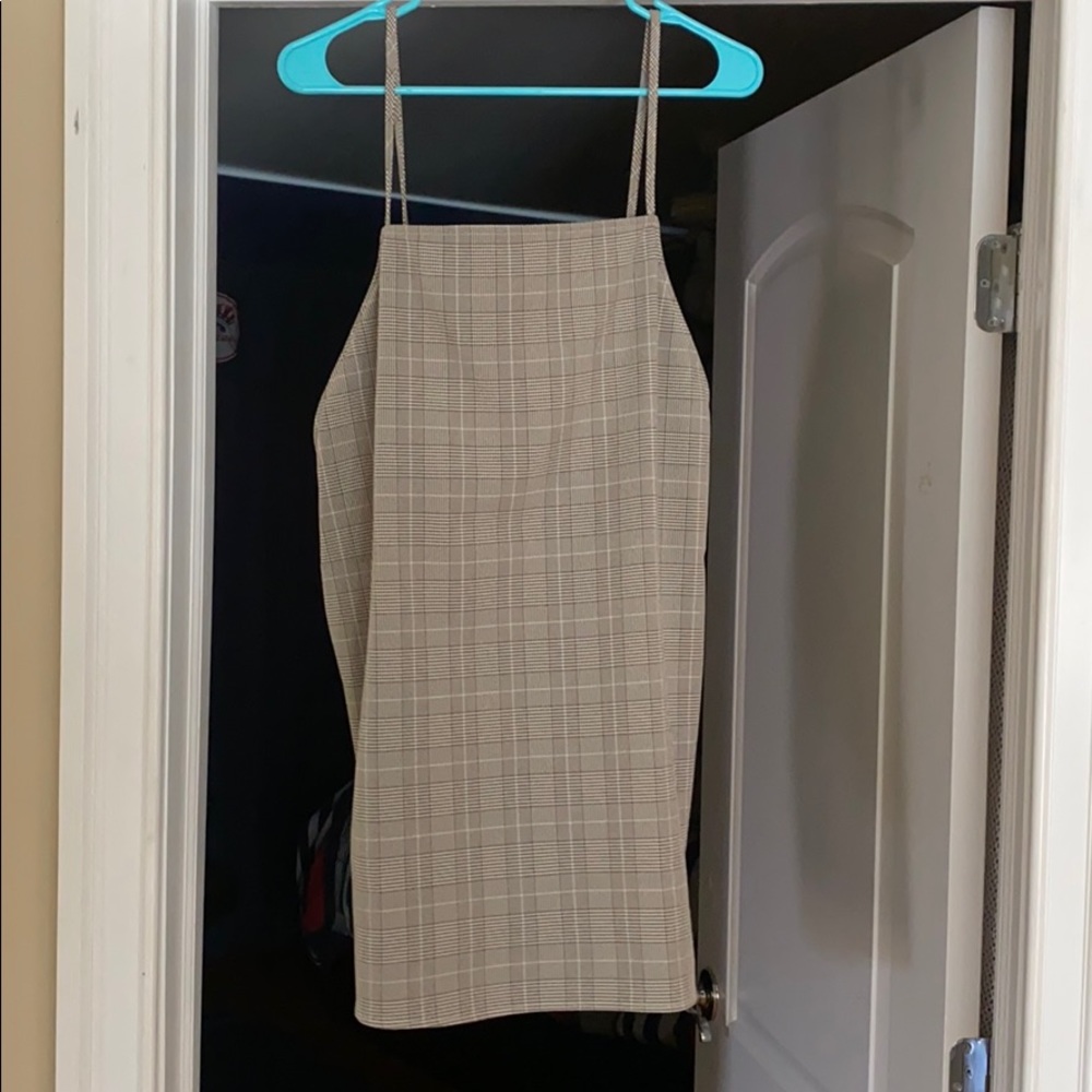 Plaid tank dress